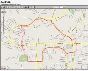 Half marathon route